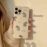 Milk Yellow Base Mirror Rabbit iPhone Case 1