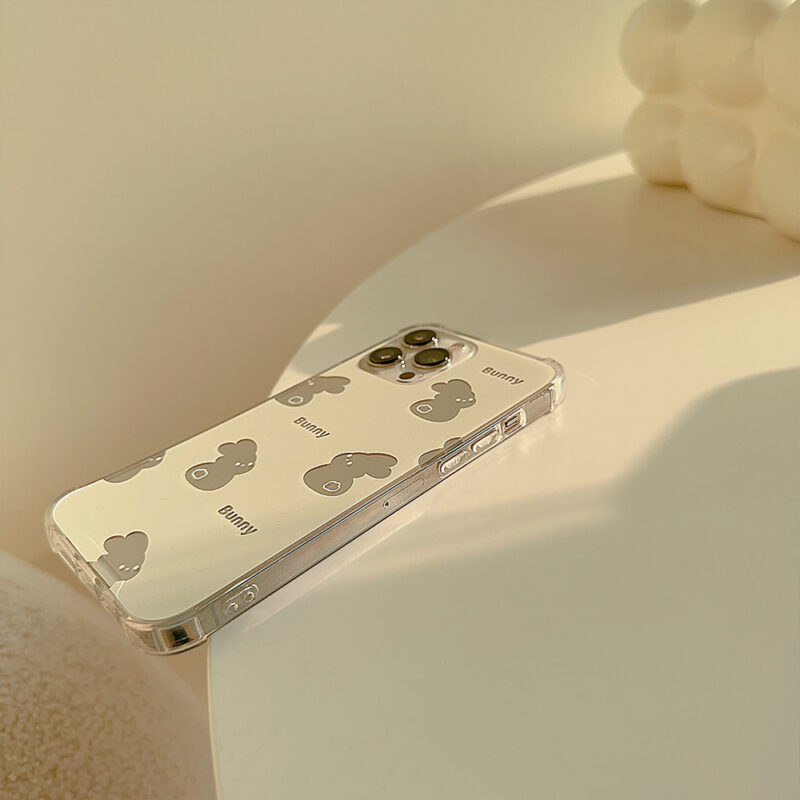 Milk Yellow Base Mirror Rabbit iPhone Case 10