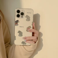 Milk Yellow Base Mirror Rabbit iPhone Case 3