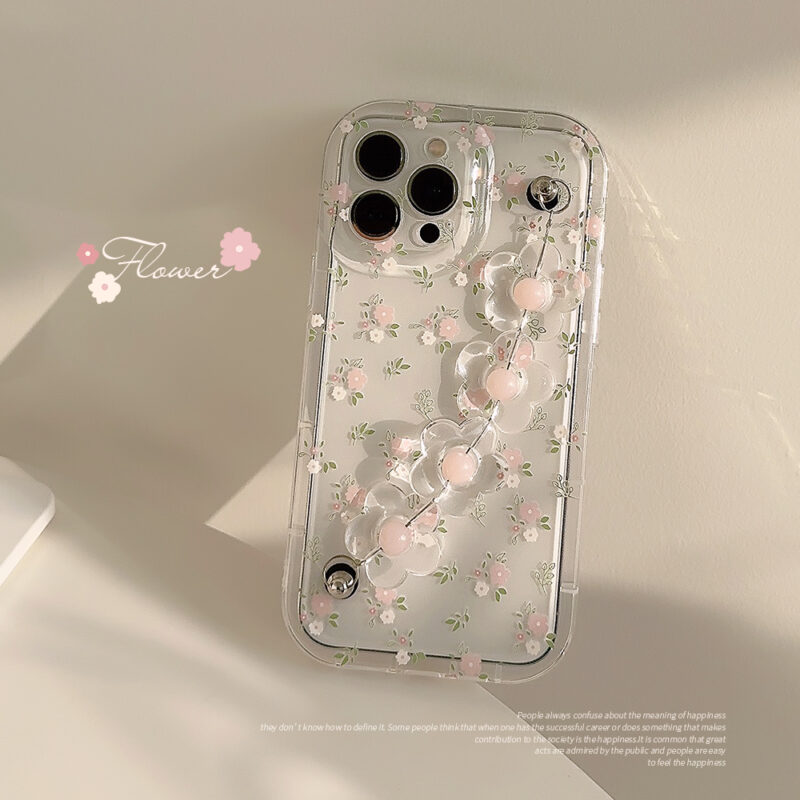 Pink Floral Bracelet iPhone Case 1