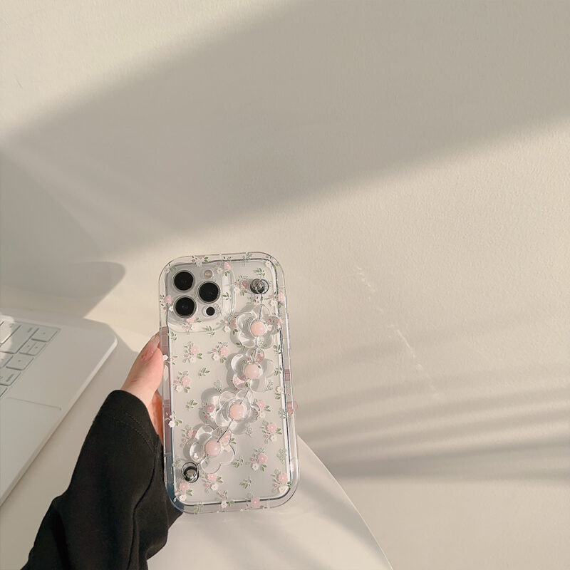 Pink Floral Bracelet iPhone Case 5