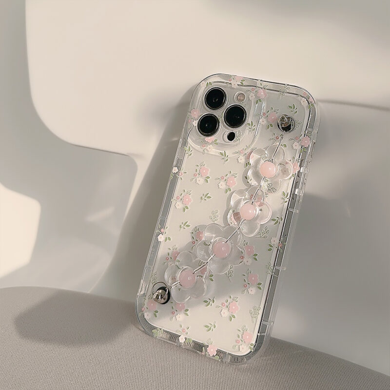 Pink Floral Bracelet iPhone Case 7