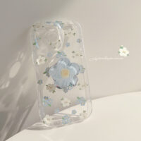 Summer Blue White Floral iPhone Case 3