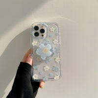 Summer Blue White Floral iPhone Case 7