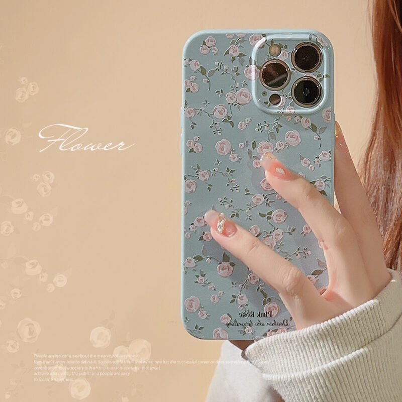 Vintage floral roses iPhone Case 1