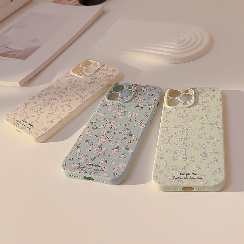 Vintage floral roses iPhone Case 12