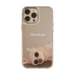 Eyeglasses Dog Lying Down iPhone Case