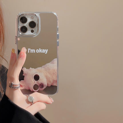 Eyeglasses Dog Lying Down iPhone Case 7