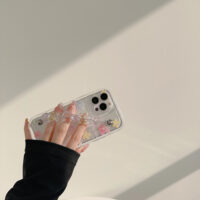Watercolor Flowers Bear Bracelet iPhone Case 13