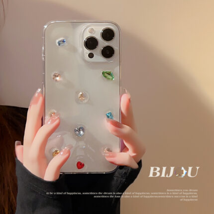 3D Color Rhinestones iPhone Case 2