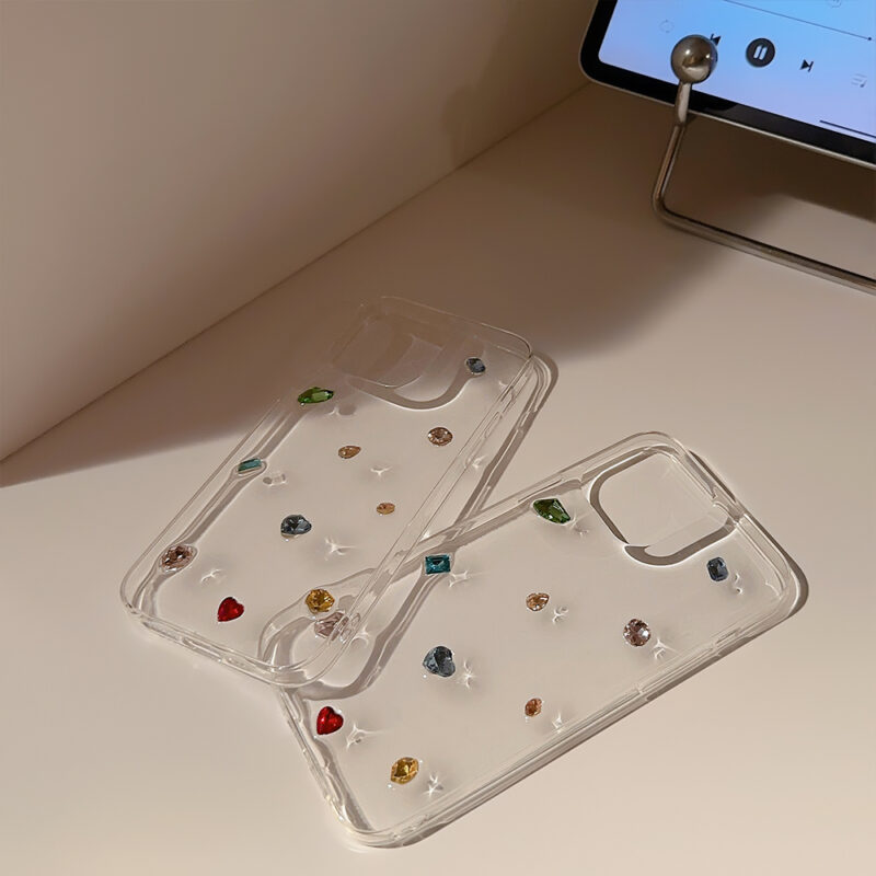 3D Color Rhinestones iPhone Case 4