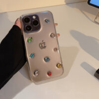 3D Color Rhinestones iPhone Case 9
