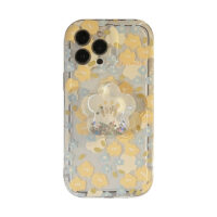 Light Yellow Floral Print iPhone Case
