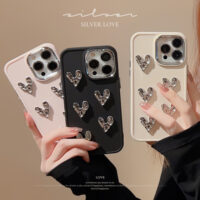 Metal Wrinkled Heart iPhone Case 1