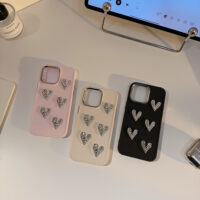 Metal Wrinkled Heart iPhone Case 11