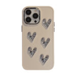 Metal Wrinkled Heart iPhone Case
