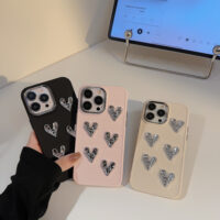 Metal Wrinkled Heart iPhone Case 3