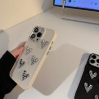 Metal Wrinkled Heart iPhone Case 9