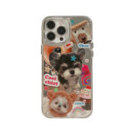 Mirror Cat Dog Star Rhinestones iPhone Case