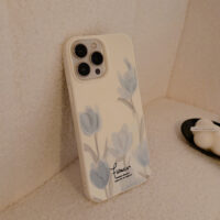 Blue Tulip Flowers iPhone Case 8