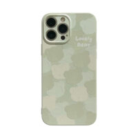 Light Green Bear Heads iPhone Case