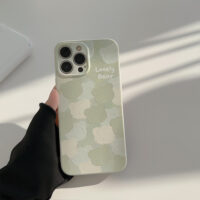 Light Green Bear Heads iPhone Case 6