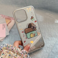 Chic Korean Mirror Puppy House iPhone Case - Image 2