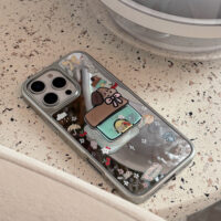 Chic Korean Mirror Puppy House iPhone Case - Image 5