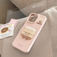 Charming Milk Chestnut Cake iPhone Case - Image 6