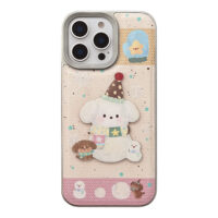 Sweet Puppy Snowman iPhone Case