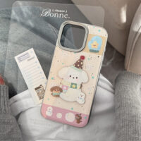 Sweet Puppy Snowman iPhone Case - Image 5