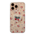 Sweet Cherry Blossom Heart iPhone Case