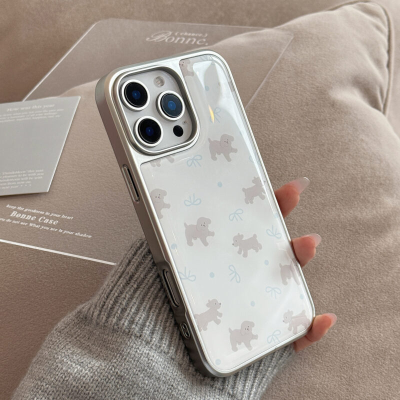 Elegant Teddy Pup iPhone Case-4
