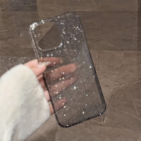 Glitter Elegance Pink Black iPhone Case - Image 6