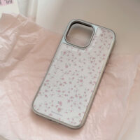Korean-style Pink Rose Floral iPhone Case - Image 3