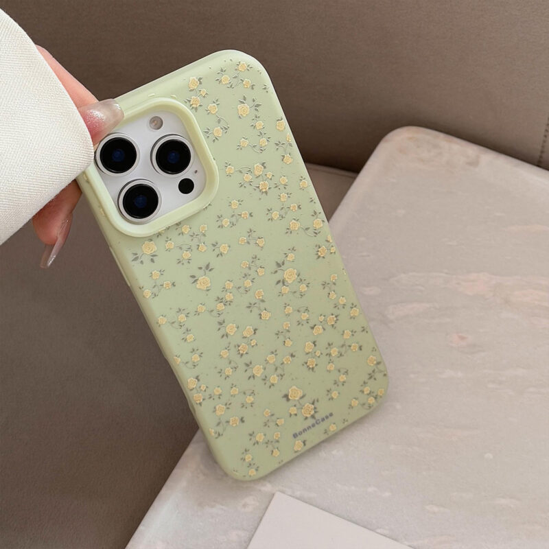 Milky Green Floral Bliss iPhone Case-5