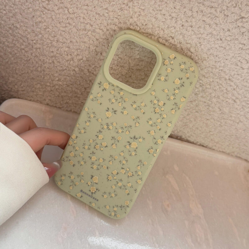 Milky Green Floral Bliss iPhone Case-7