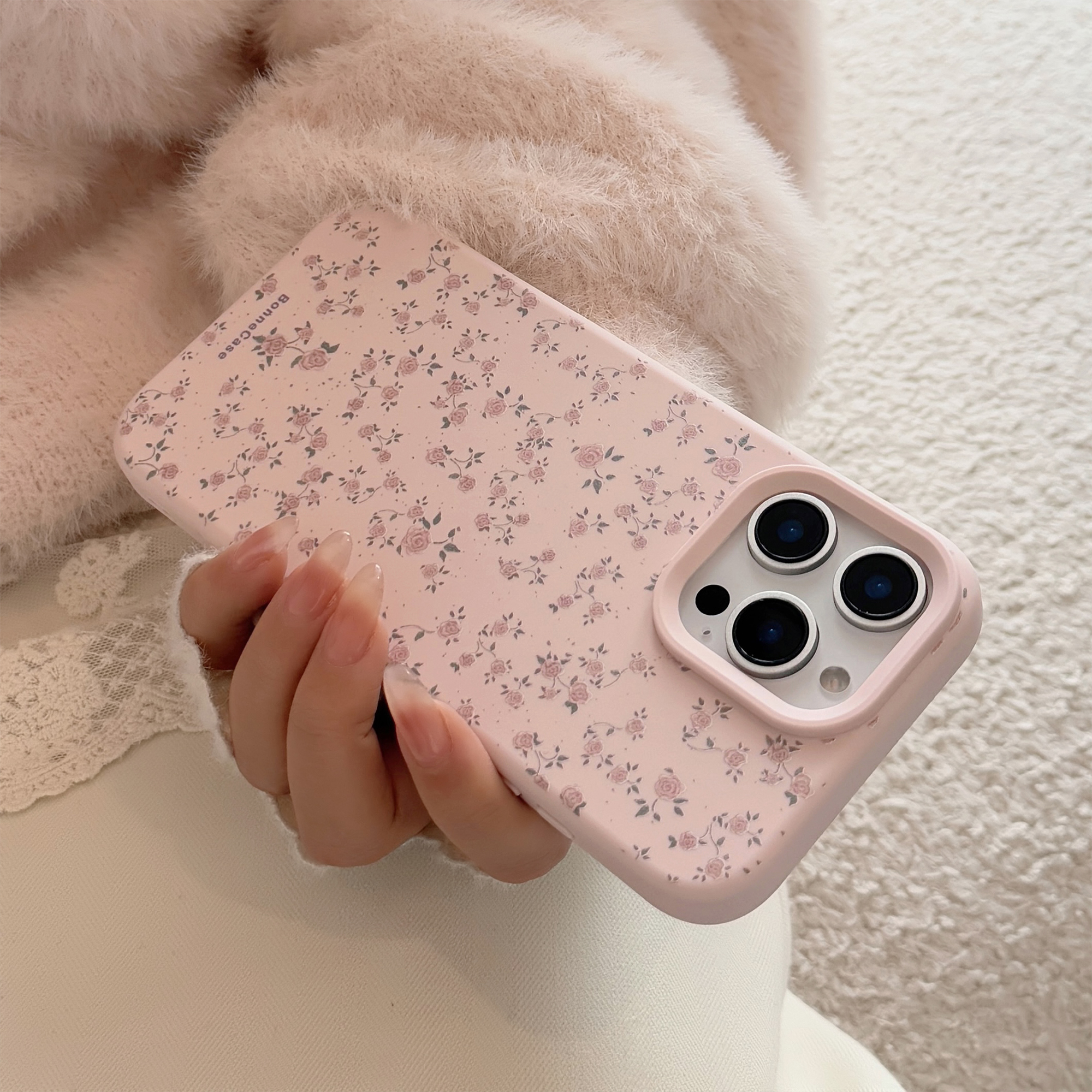 Sweet Pink Rose Fresh Style iPhone Case-4