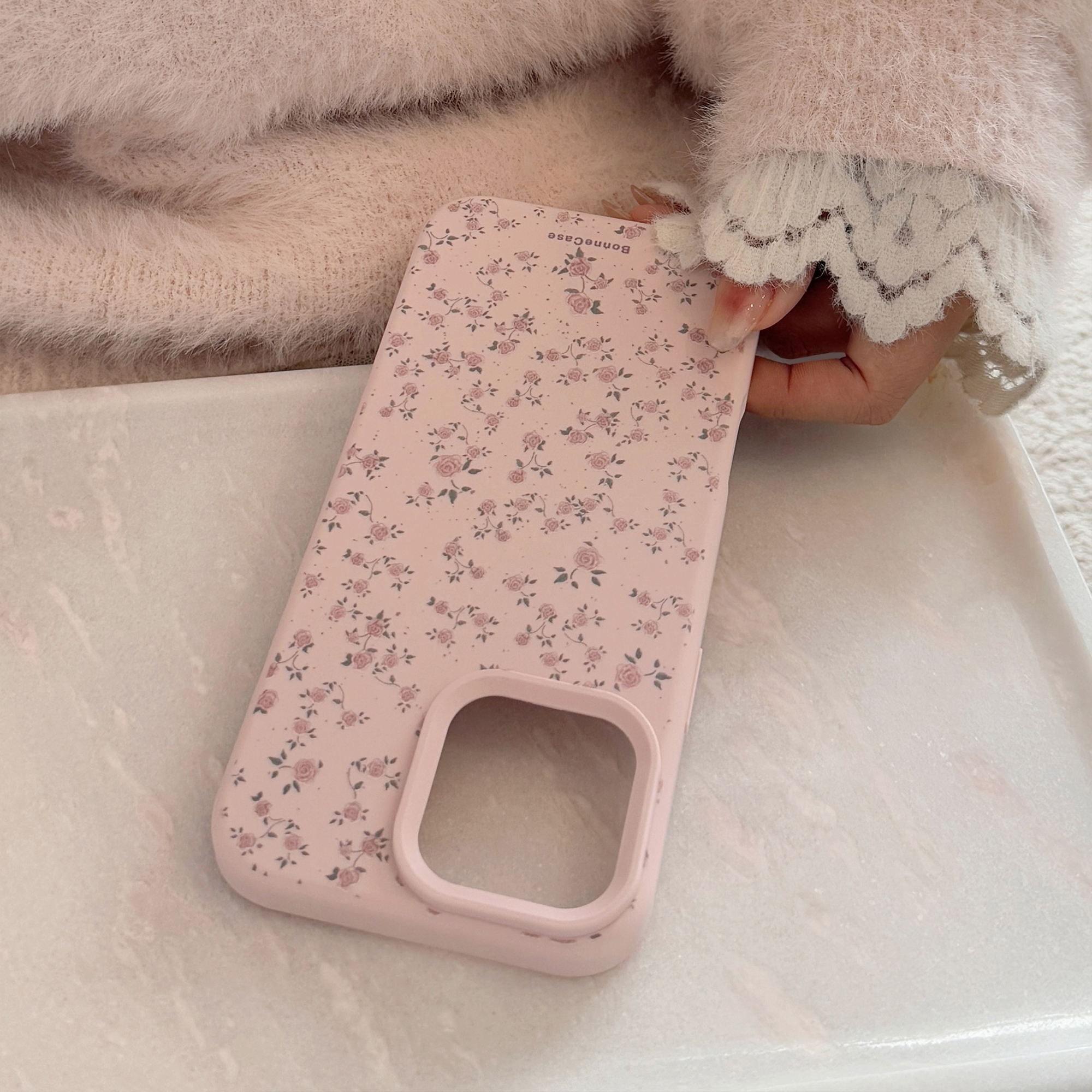Sweet Pink Rose Fresh Style iPhone Case-9