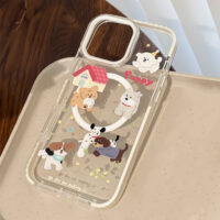 MagSafe Cartoon Puppy Stand iPhone Case - Image 5