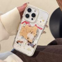 MagSafe Cartoon Puppy Stand iPhone Case - Image 2