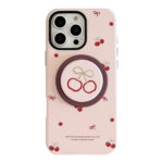 Charm Tiny Cherries Stand iPhone Case