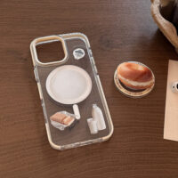 Bagel Stand Milk Cheese iPhone Case - Image 6