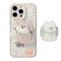 Cute Pups Magnetic Stand iPhone Case