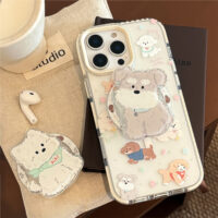 Cute Pups Magnetic Stand iPhone Case - Image 3