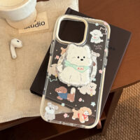 Cute Pups Magnetic Stand iPhone Case - Image 5