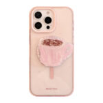 Charming Pink Coffee Cup iPhone Case