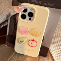 Cream Yellow 3D Fruit iPhone Case - Image 2