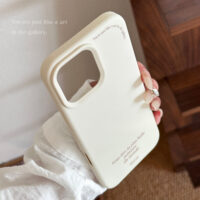 French Mirror Stand Cheese White iPhone Case - Image 5