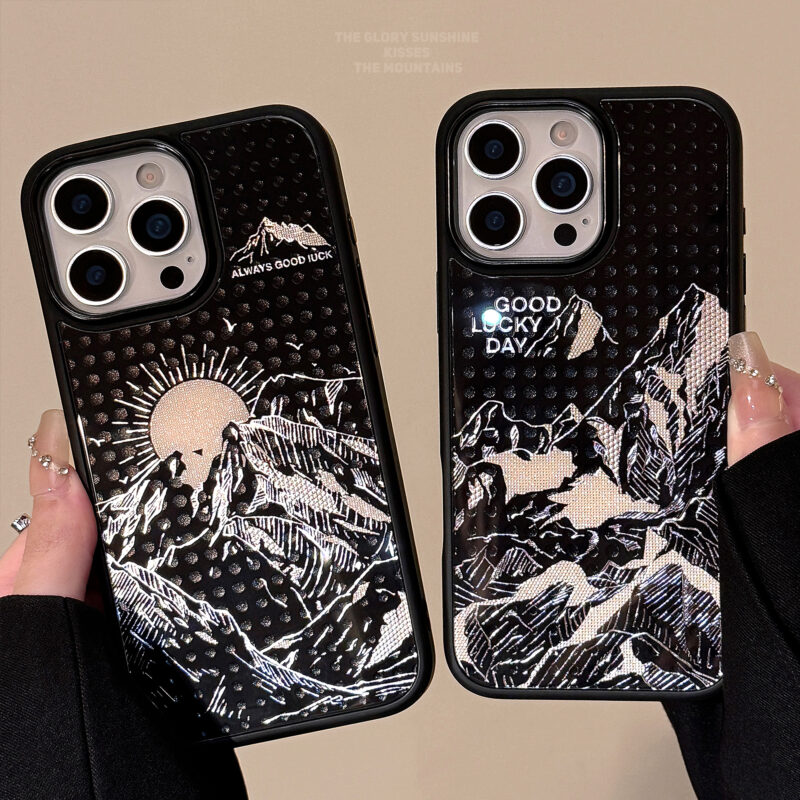 Mountain Sunrise & Snow Peak iPhone Case-2